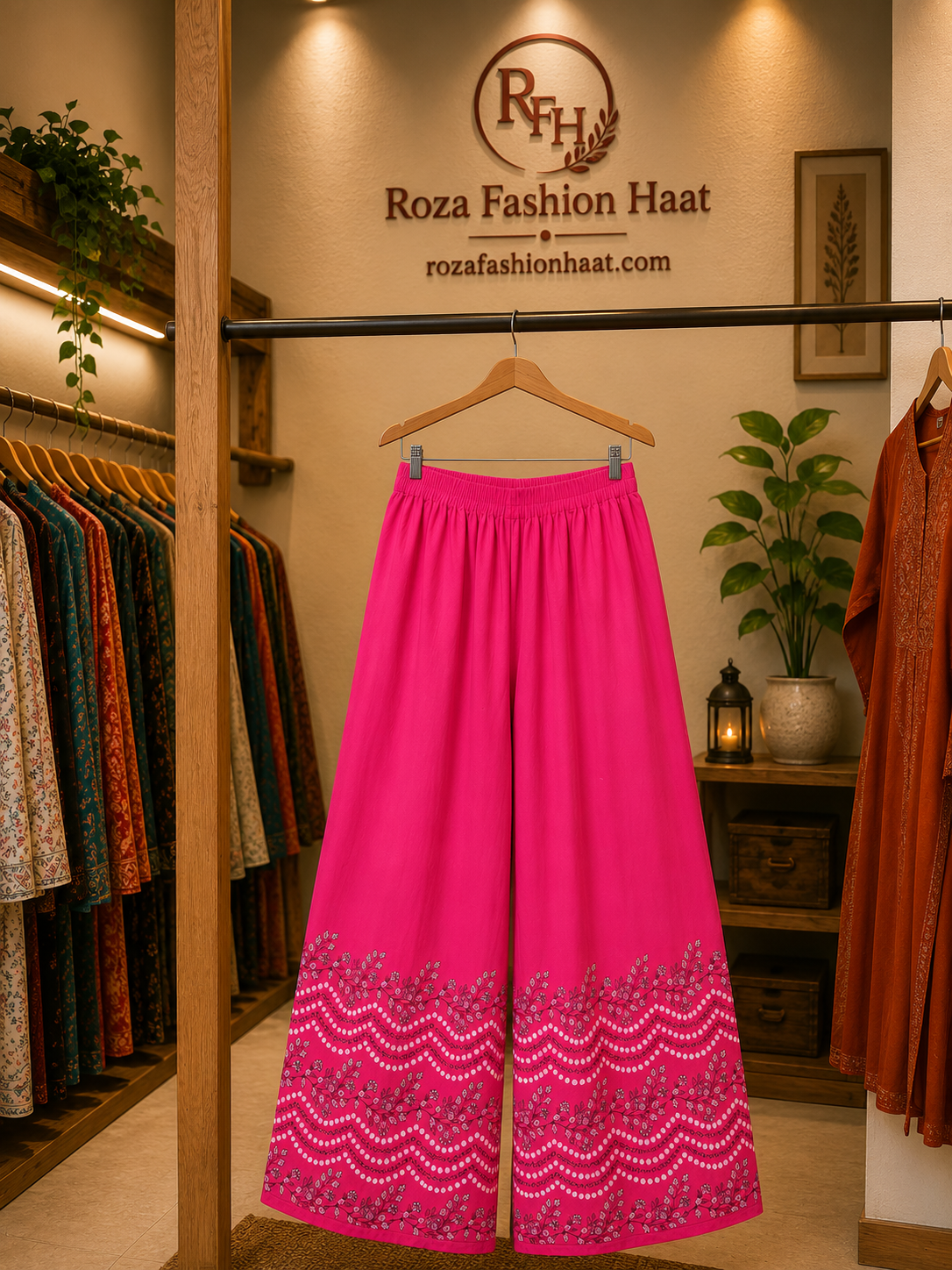 Deep Pink (উজ্জ্বল গোলাপি) Colour Plazzu